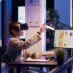 Young businesswoman working with vr glasses